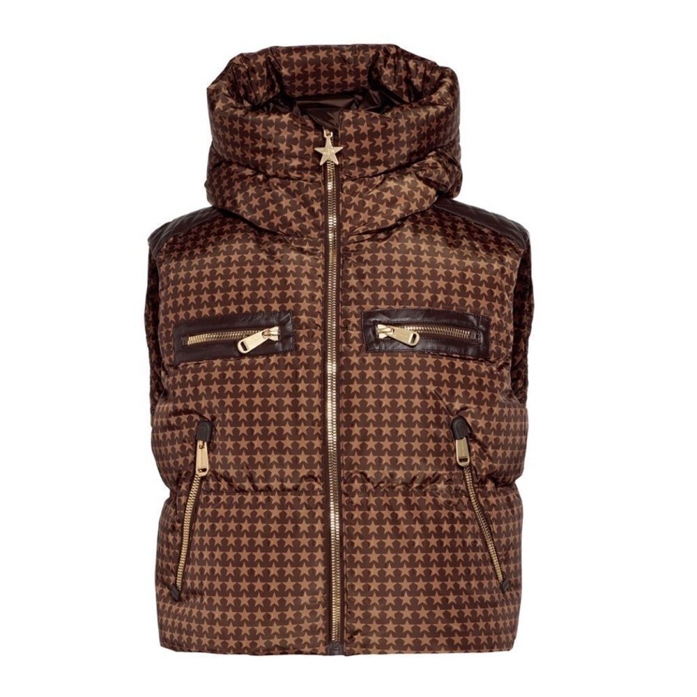 Goldbergh Starski Teamplayer Best Bodywarmer Brown Stars NWT Size US 6